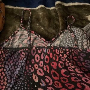 Cheetah print tank top, spaghetti straps, size large 11 through 13 worn twice